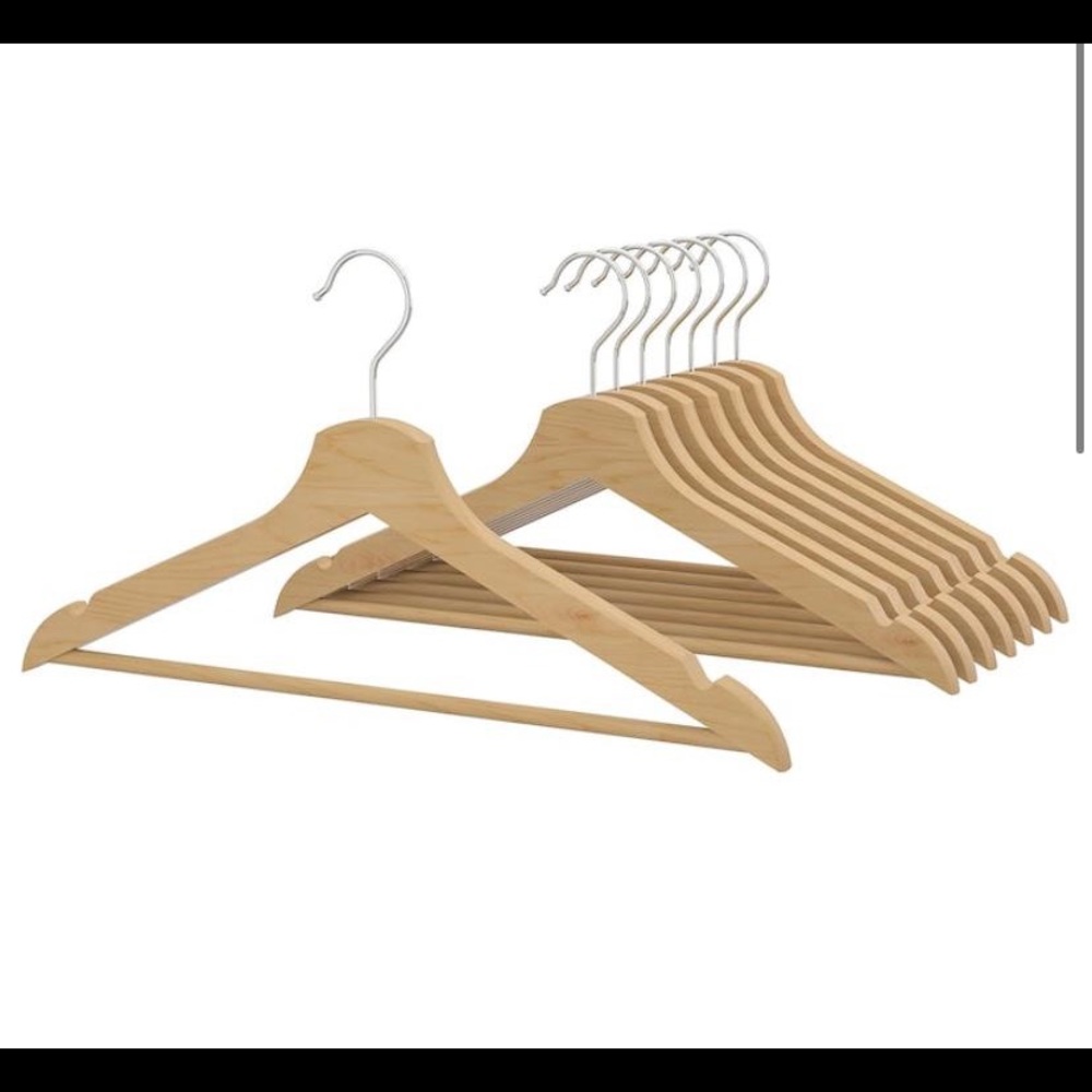 50x Wood hangers BUMERANG from IKEA